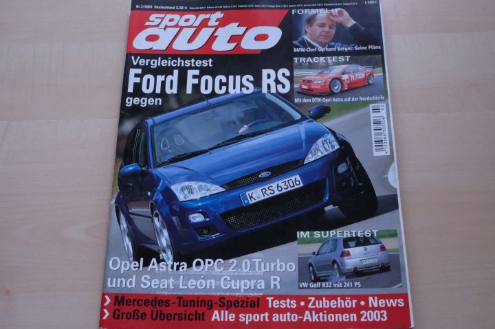 Deckblatt Sport Auto (02/2003)